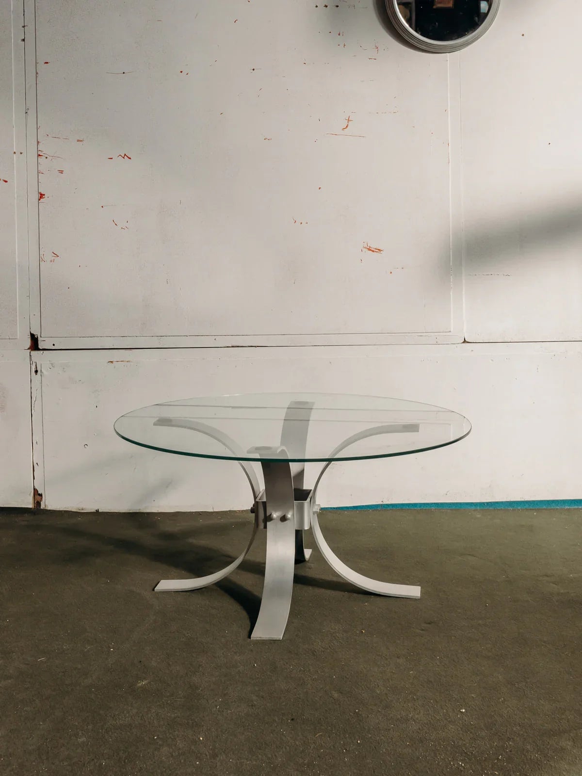Table basse ronde en verre Donna N°504 - Bon état - 7