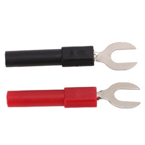Aiqeer 50 Pezzi 4 mm Banana Spina Connettore, Placcato Nickel Banana Spina per Cavo Audio Altoparlante (Nero, Rosso