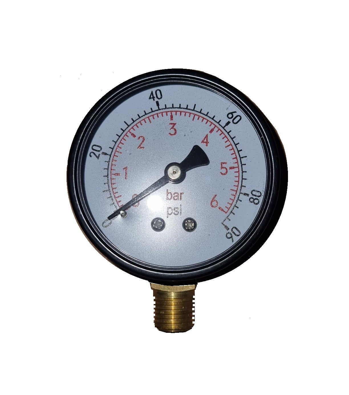 Manomètre hydraulique à glycérine 63mm racc verti 0-100 bar