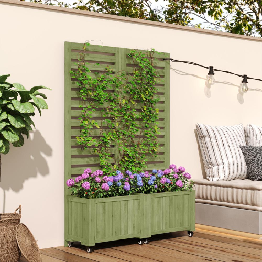 Support Plante Avec Roues Cachées – Bac à Fleurs Mobile & Silencieux