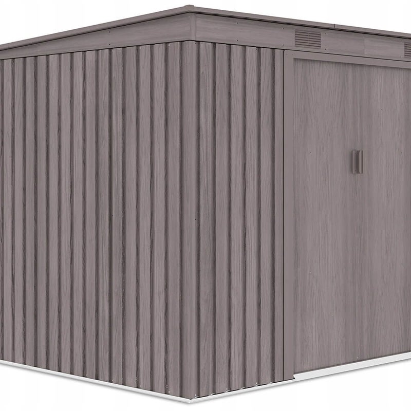 Domek Ogrodowy Narzędziowy na Narzędzia Szopa OREGON 261x241x176cm Metalowy 1 szt