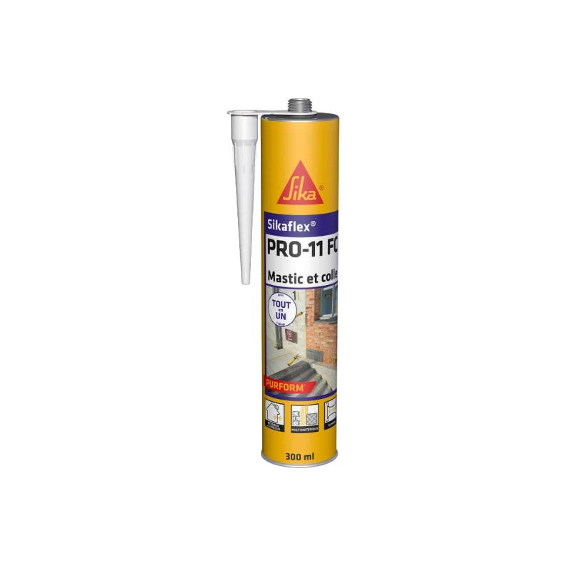 Lot de 3 mastics colles SIKA Sikaflex PRO 11 FC Purform - Blanc - 300ml - 2