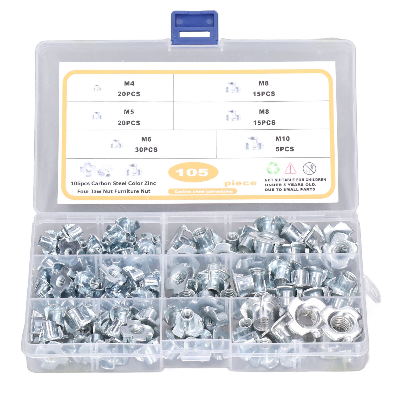 M8 DADI M8 In Acciaio Inox 30 PCS Dadi Autobloccanti,Dadi Di - Foto 12