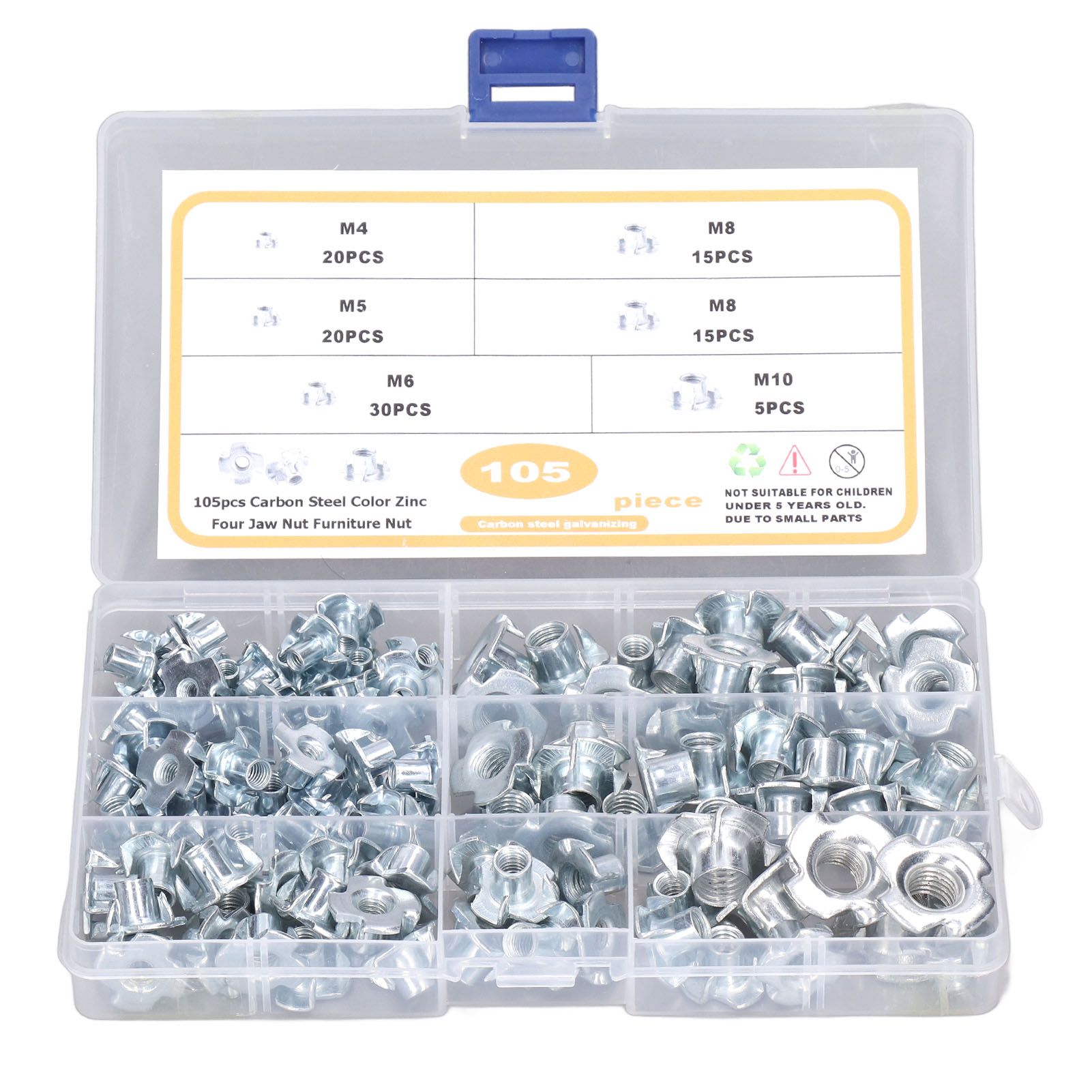 M8 DADI M8 In Acciaio Inox 30 PCS Dadi Autobloccanti,Dadi Di - Foto 12