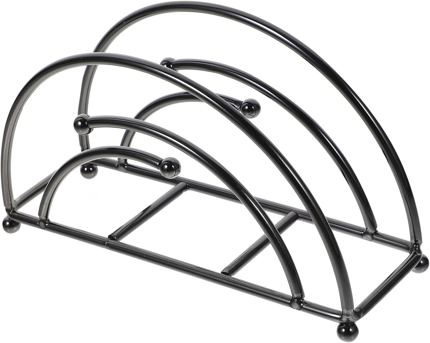 Wieszak na serwetki do restauracji, uchwyt na płyty winylowe, stojak na ręczniki papierowe, czarny