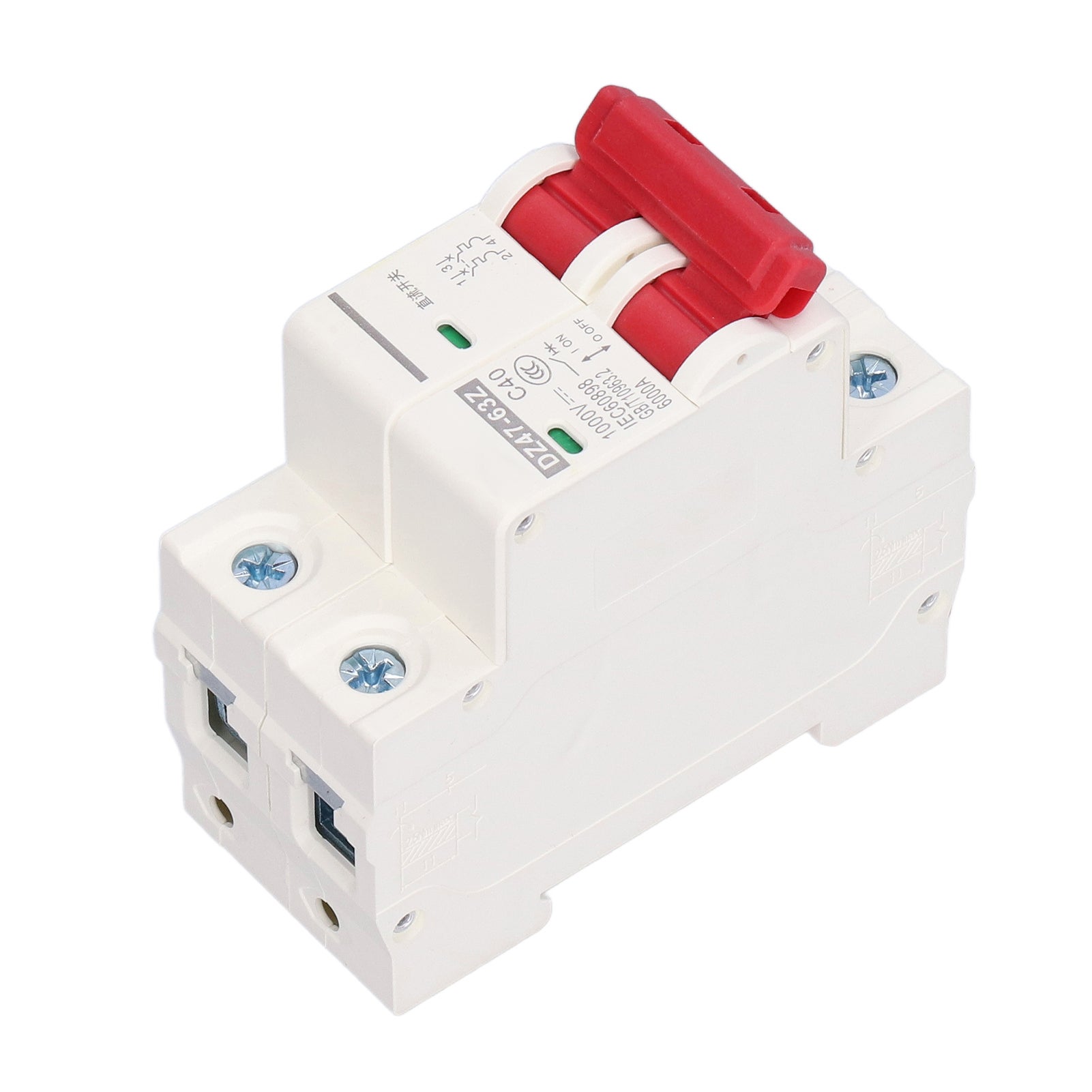 Cikonielf Interrupteur De Déconnexion CC Type B 2P 40A 500V De Montage
