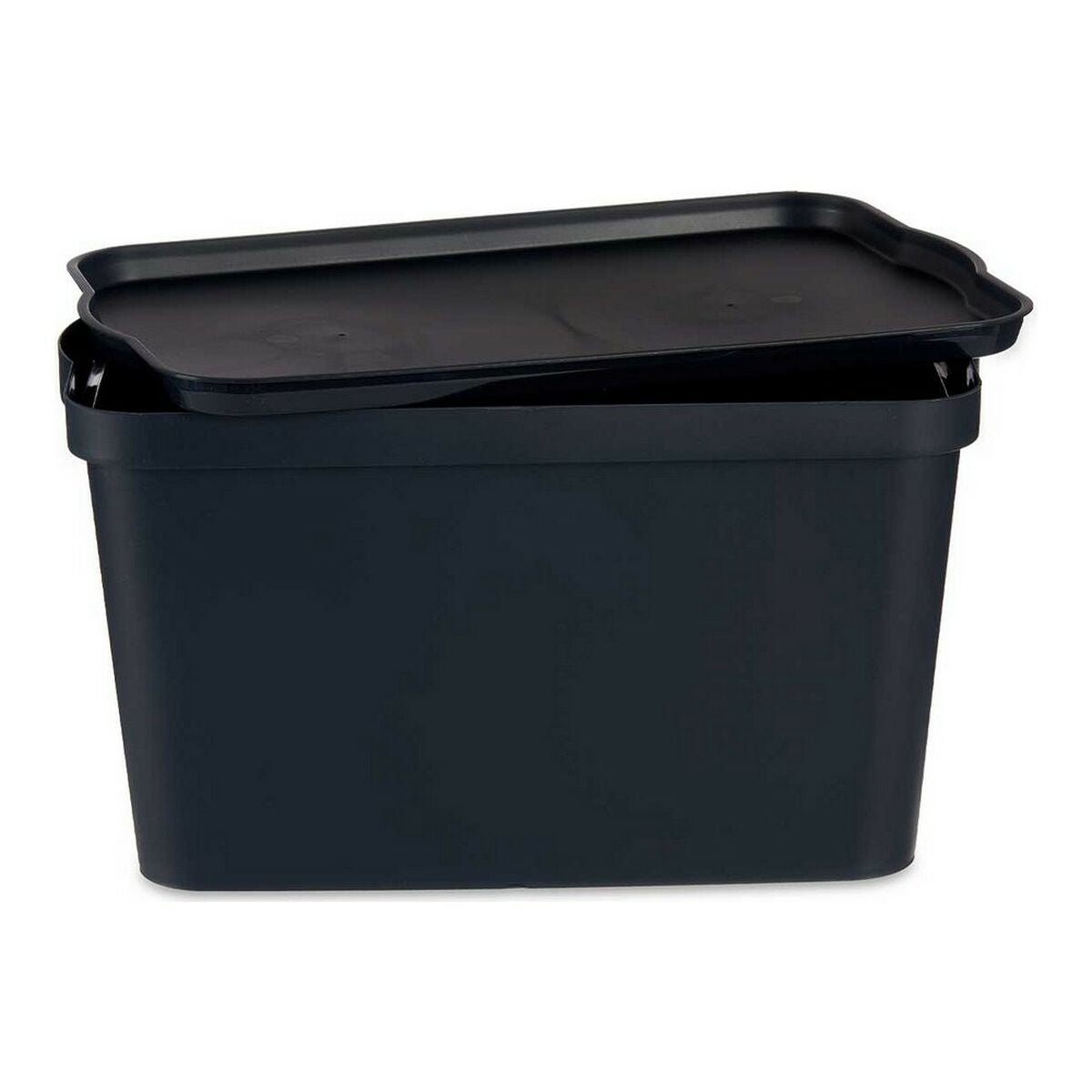 Caja De Plástico Con Tapa Homéa 15.5 L – Medidas 35.5x25.5x23 Cm, Color Esmeralda, Ideal Para Almacenar Ropa, Juguetes U Oficina