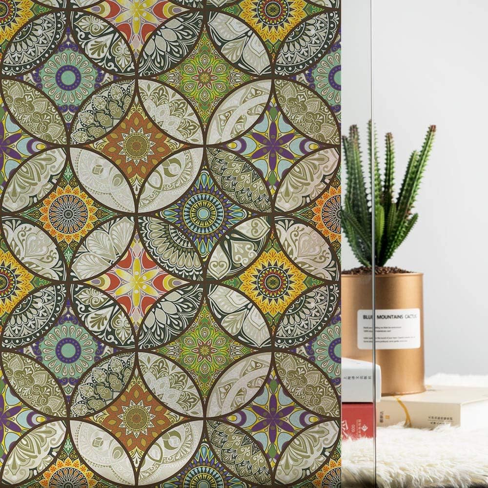 Siunwdiy Autocollants De Fenêtre Décoratifs Politique De Confidentialité Film Auto-Adhésif Givré