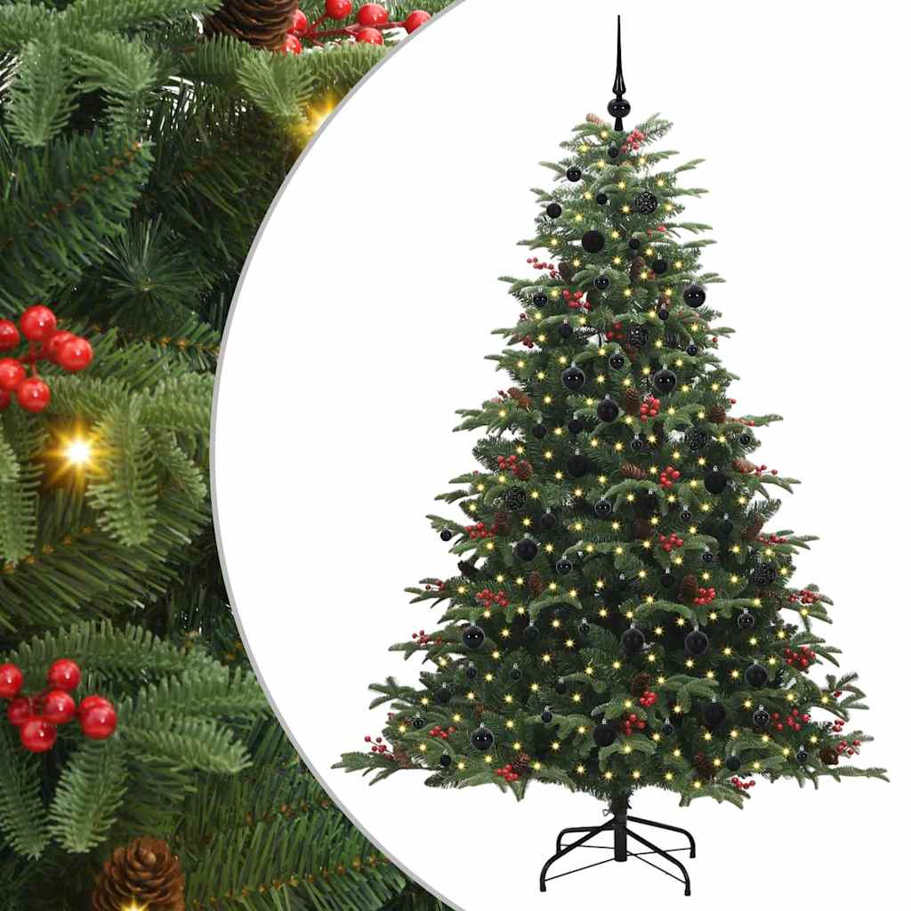 Sztuczna choinka Zielony 210 cm PVC, Metal i Plastik