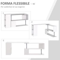 Libreria Girevole A 3 Ripiani 360� - Scaffale Angolare Per Libri E Oggetti, Per Camera, Studio, Soggiorno. Bianco, 39x39x97 Cm.