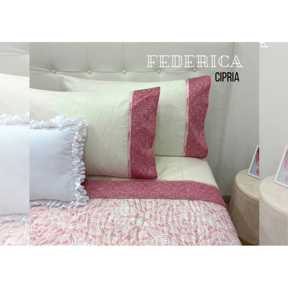 FANSU Set di Biancheria da Letto 4 Pezzi, Microfibra Set Copripiumino per Letto Matrimoniale Chiusura a Zip con Lenzuola Piane e 2 federe (200x200cm,Rosa