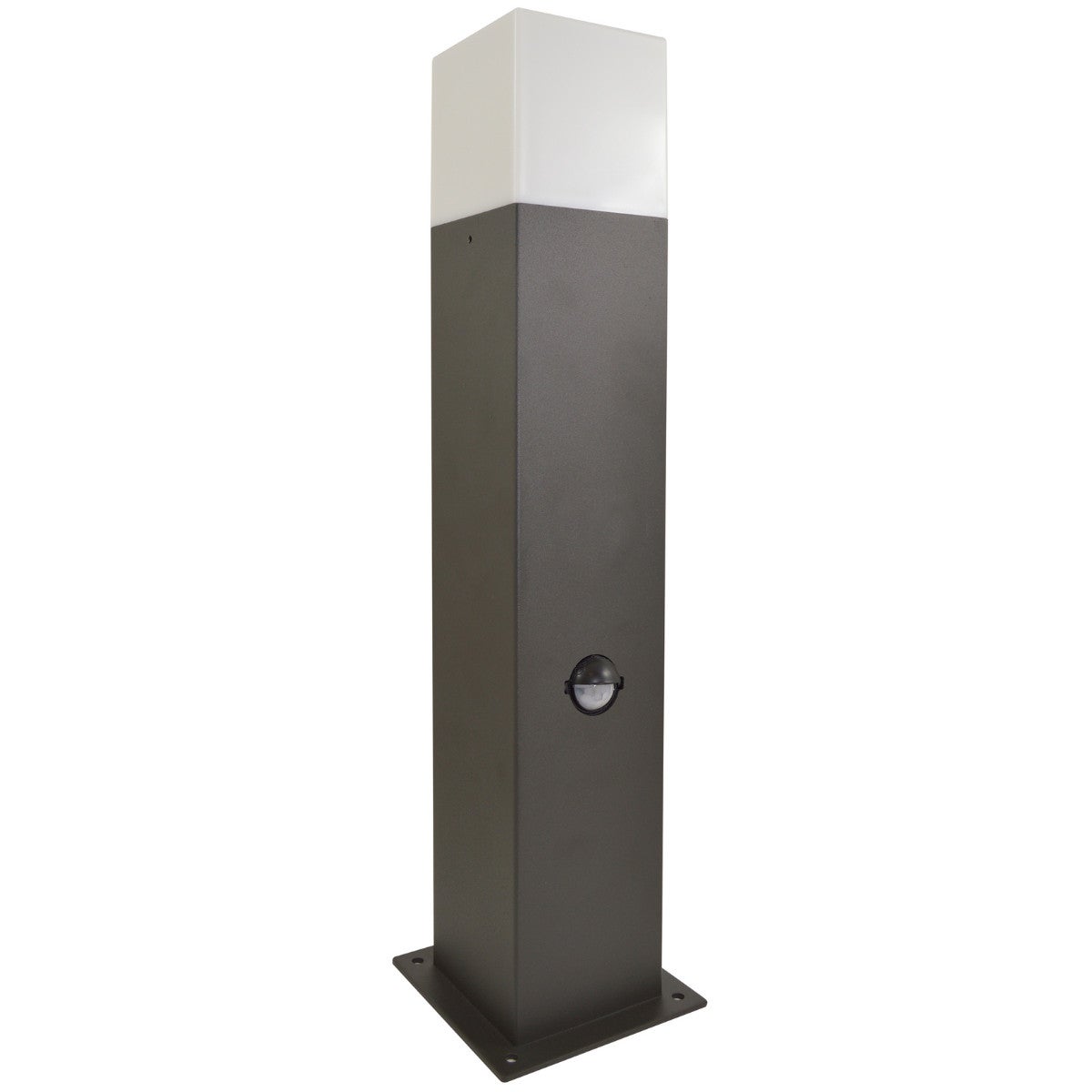 Lampa ogrodowa stojąca New York grafitowa 1xE27x12W IP44 wym: 44 x 7,8 x 7,8 cm aluminium Polux