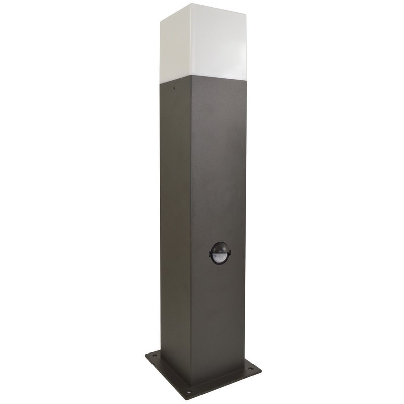 Lampa ogrodowa stojąca New York grafitowa 1xE27x12W IP44 wym: 44 x 7,8 x 7,8 cm aluminium Polux