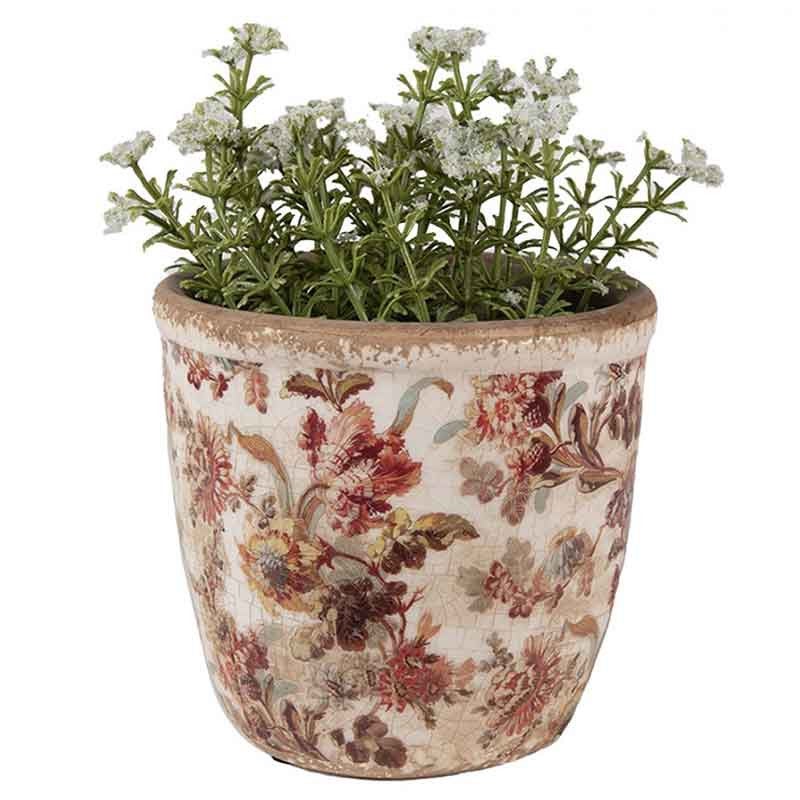 Ivyline Pot De Fleurs En Céramique, Ivoire, 11 X 10 Cm