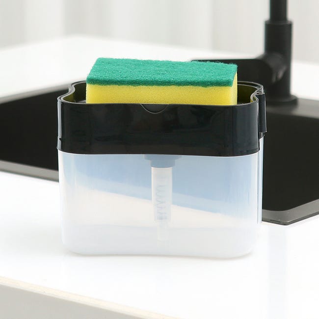 Topsky Dispenser di sapone con pompa in plastica, dispenser di sapone liquido per le mani da 320 ml, pompa antiruggine per cucina e bagno, ideale per lozioni, oli essenziali, saponi liquidi Topsky Dispenser di sapone con pompa in plastica, dispenser di sapone liquido per le mani da 320 ml, pompa antiruggine per cucina e bagno, ideale per lozioni, oli essenziali, saponi liquidi