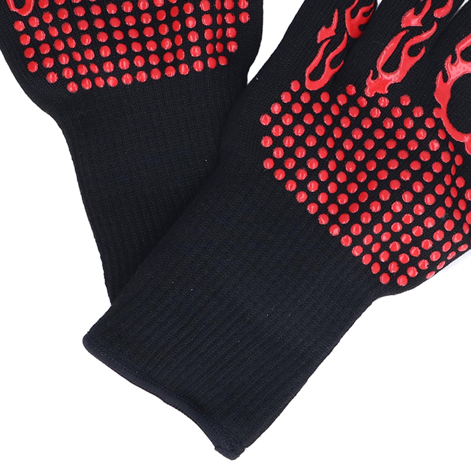 Gants isolants lavables et ignifuges résistants à la chaleur de 800 ℃ pour barbecue, grillades, cheminée - 2