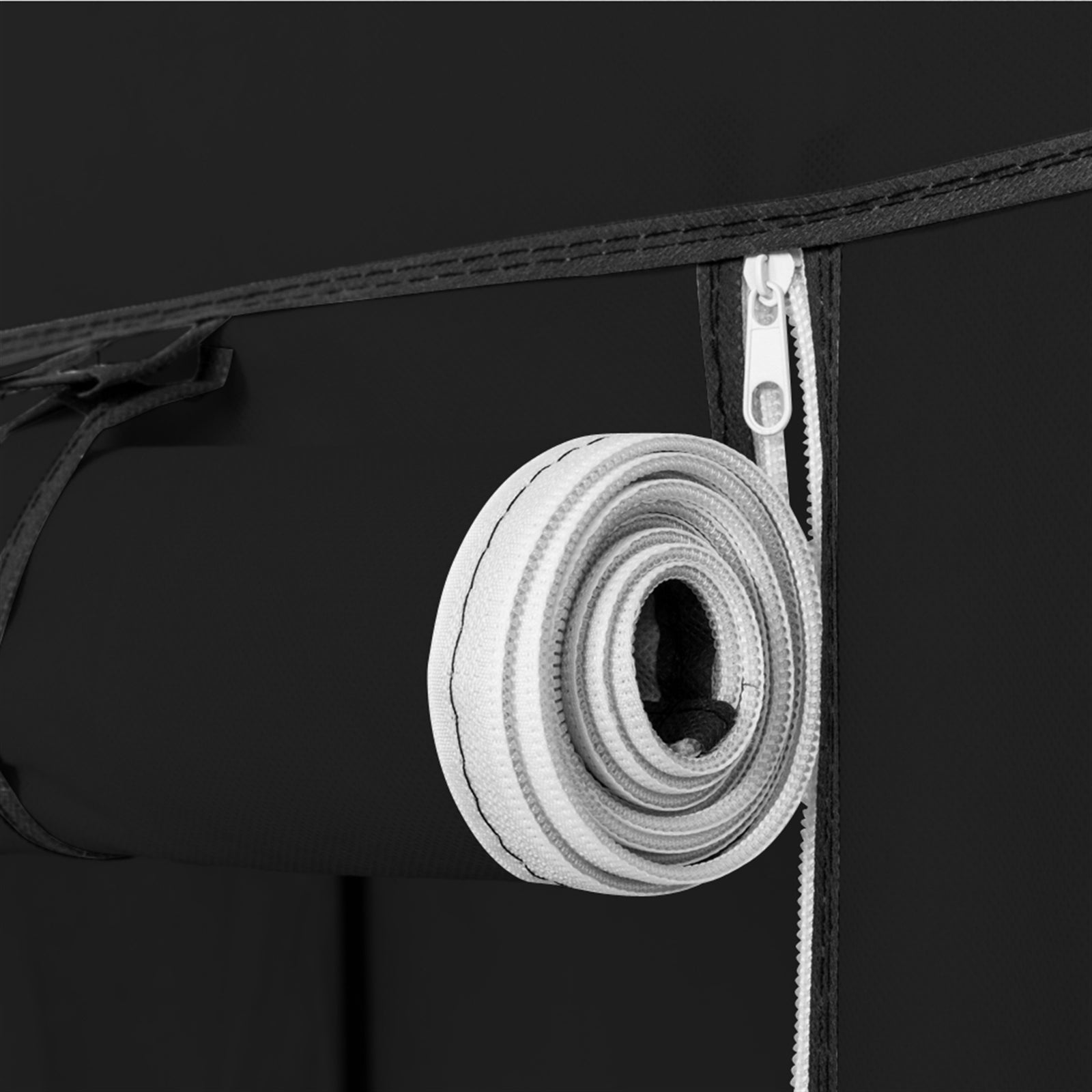 Organisateur de rangement de placard portable de 67 pouces, porte-vêtements avec étagères et tringle de suspension, noir, 106x44x170cm - 5