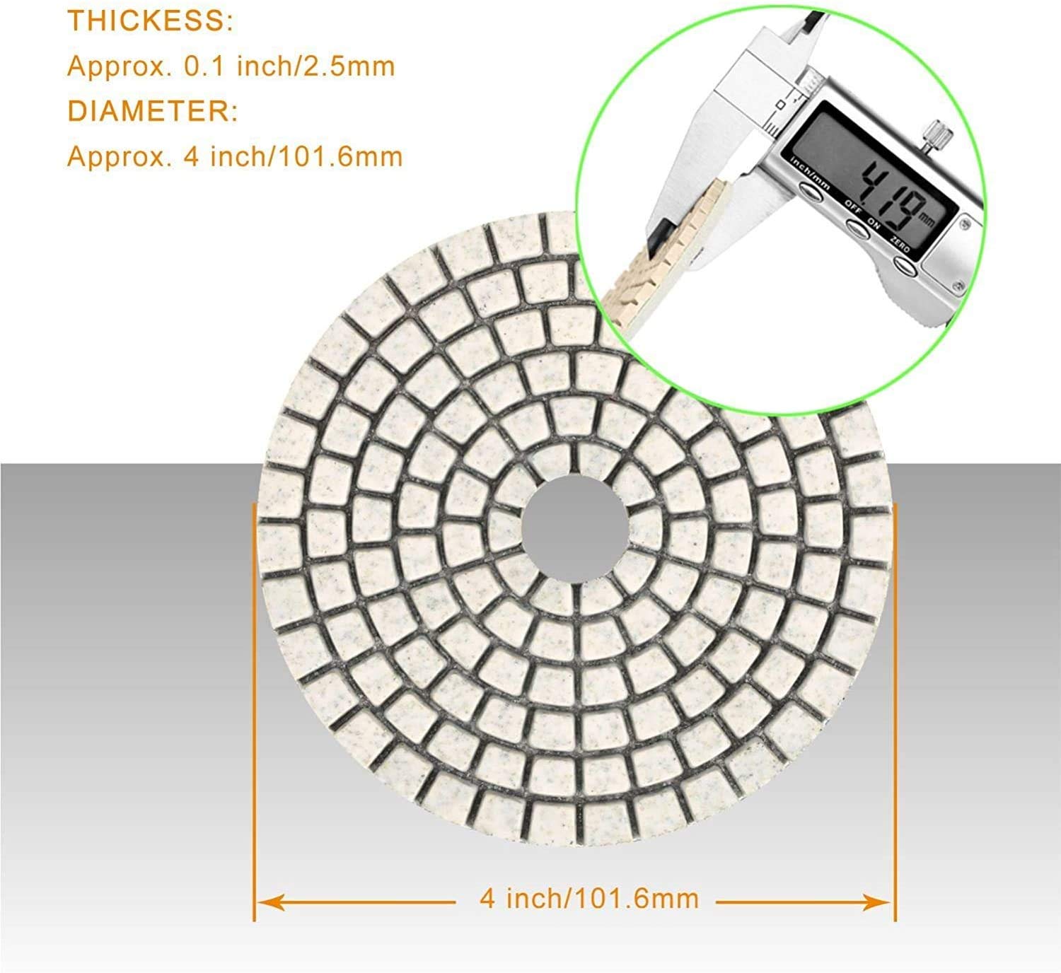 Fimap 453674 - Tampone Diamantato Bianco Grana 5000