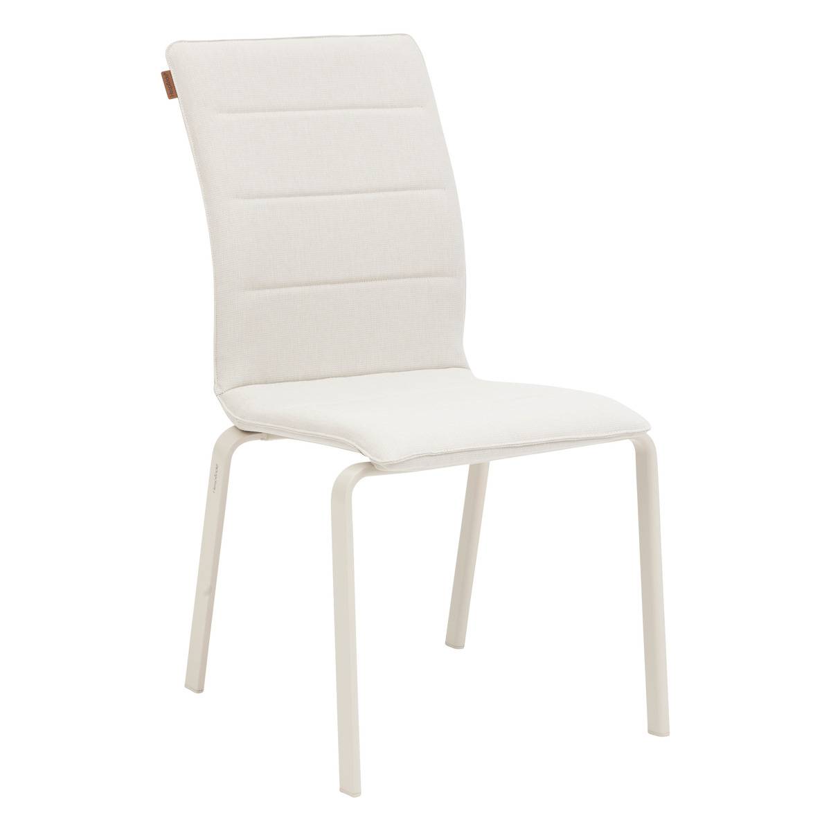 Hespéride Chaise Jardin Empilable Essentia Bleu Canard - Aluminium & Texaline, Confort & Résistance UV, 46x61x88 Cm