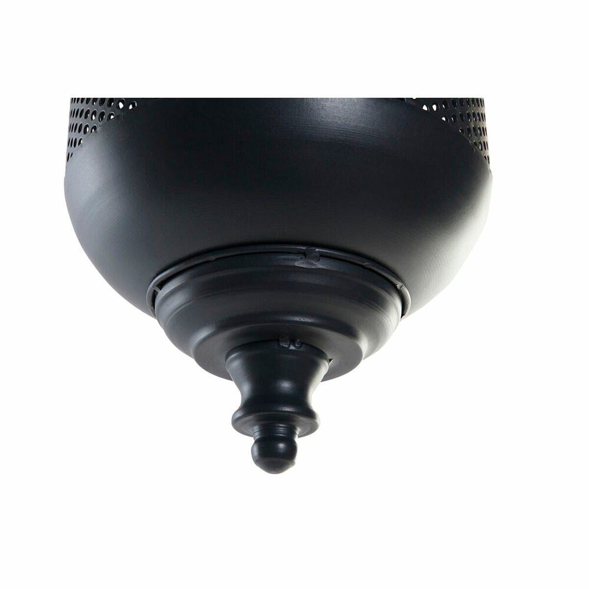 Portacandele DKD Home Decor S3026342 Cristallo Nero Metallo Corda (22 x 22 x 43 cm) - 3