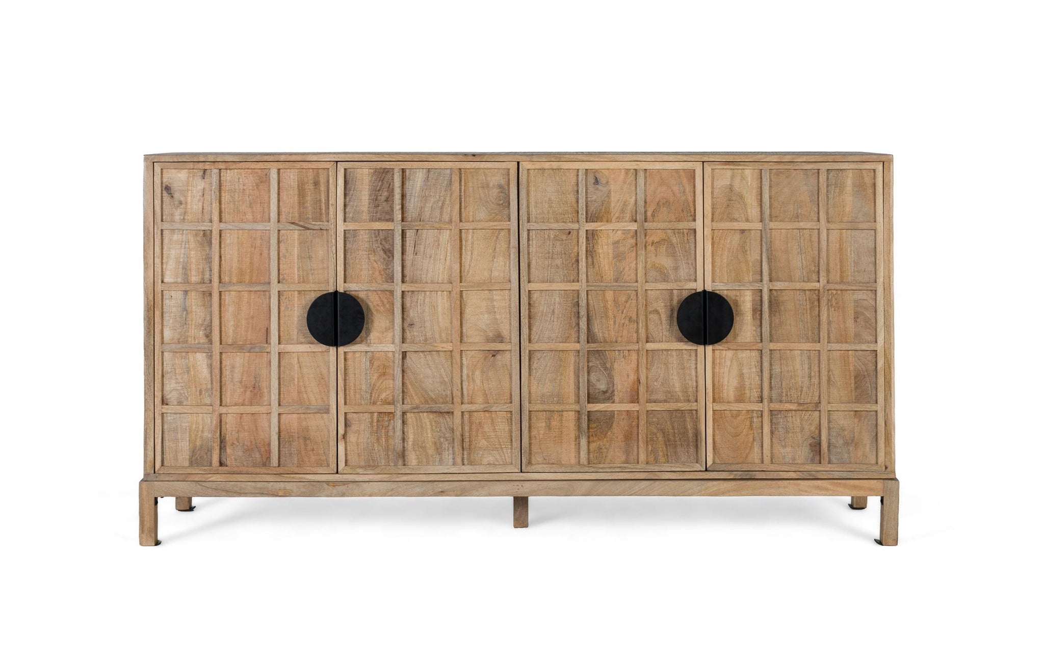 Komoda z drewna mango w stylu japońskim - 91x175x41 GYC