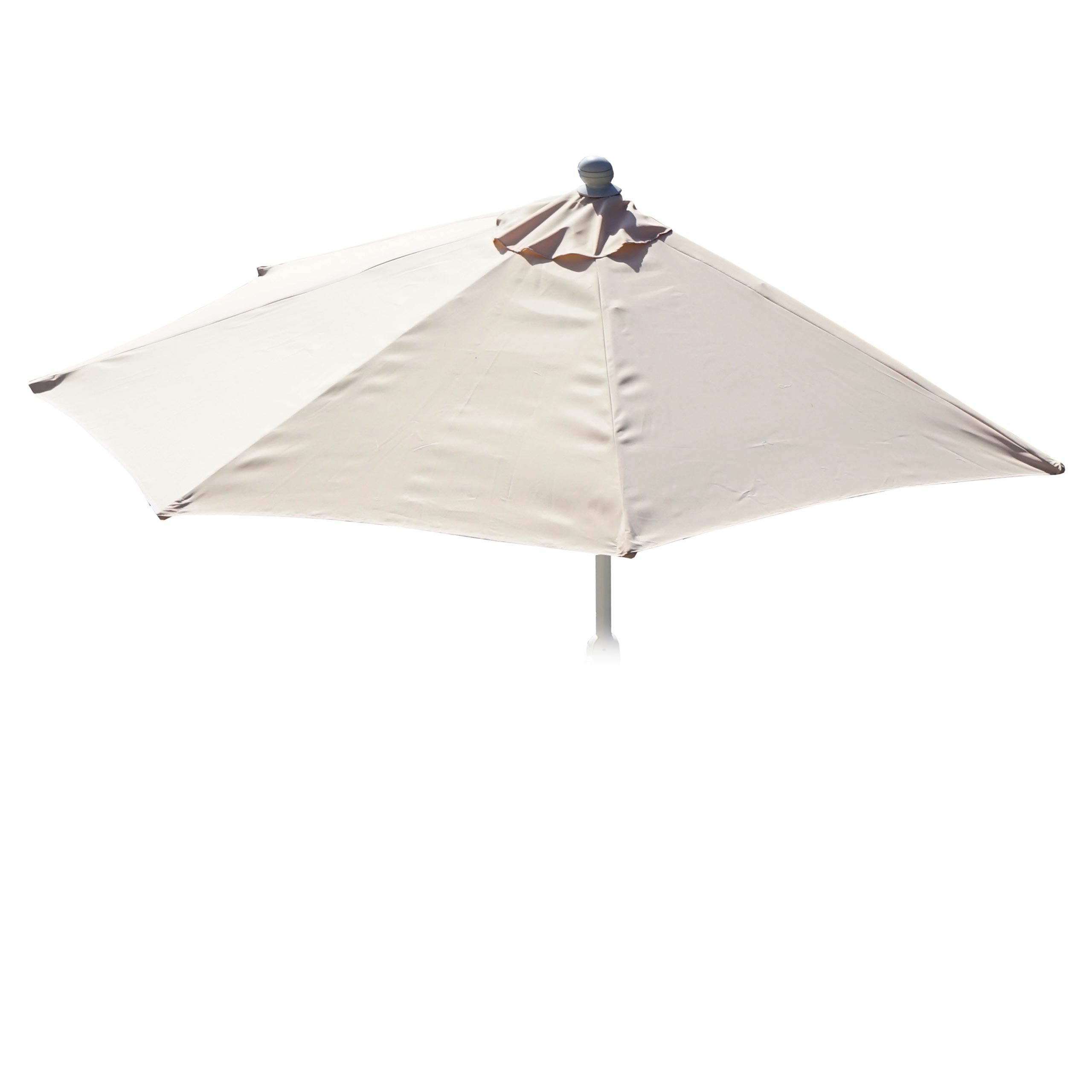 Zapasowa poszewka do parasola półokrągłego Parla, poszewka na parasol, 270 cm, materiał tekstylny z filtrem UV 50+, kolor kremowy