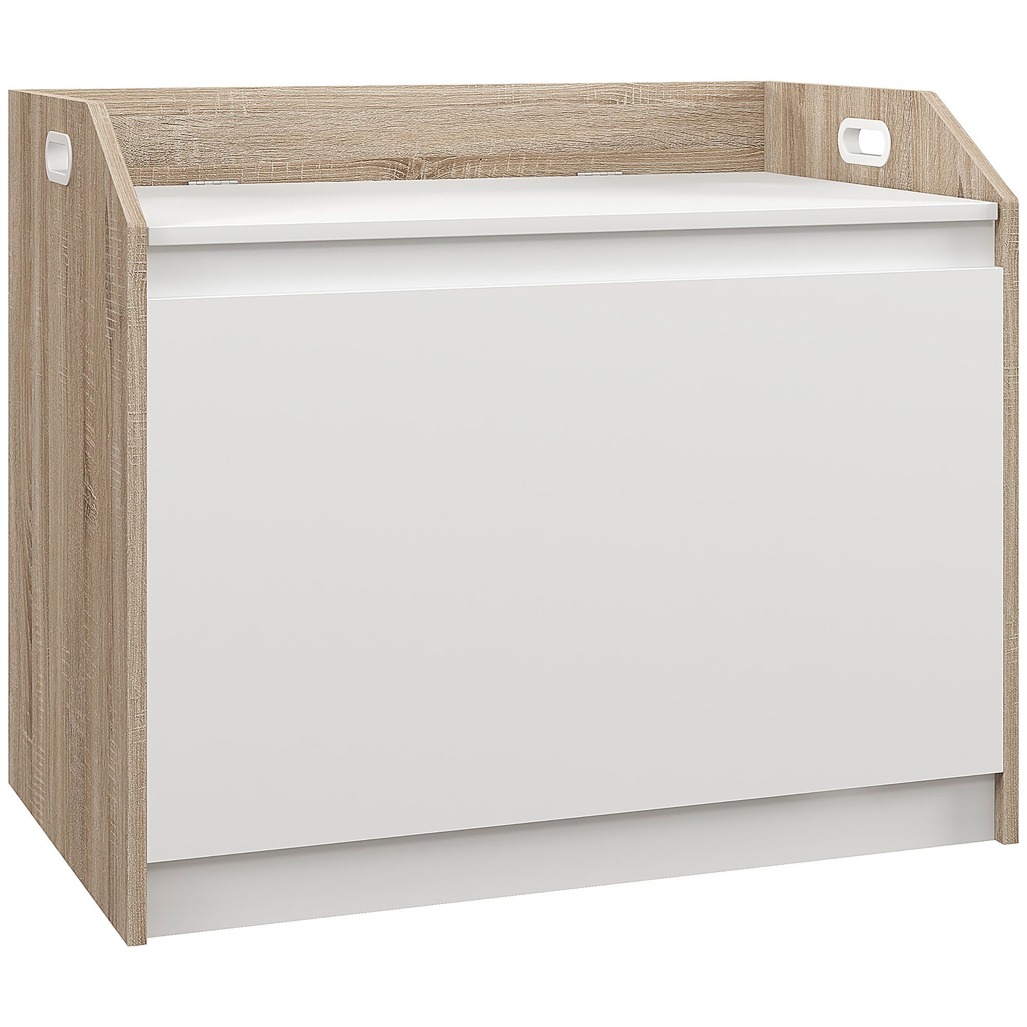 Coffre moderne en bois avec dossier, banquette de rangement pour ...