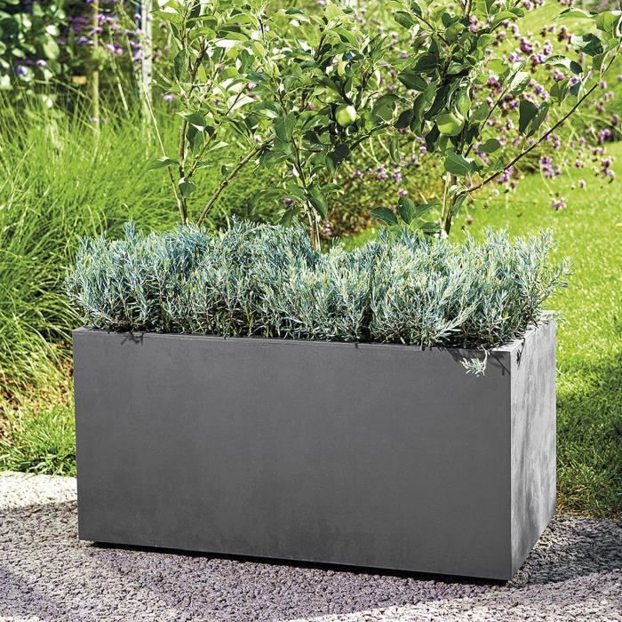 Muretto in plastica DEROMA Millennium L.79 x l.39.5 x H.39 cm nero - 5