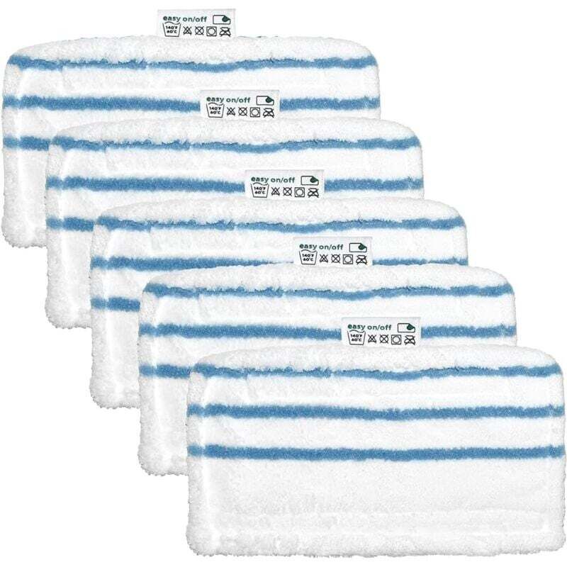 5 accesorii de curățare dreptunghiulare din microfibră pentru mopuri cu abur Black+Decker - Piesă de schimb FSMP20