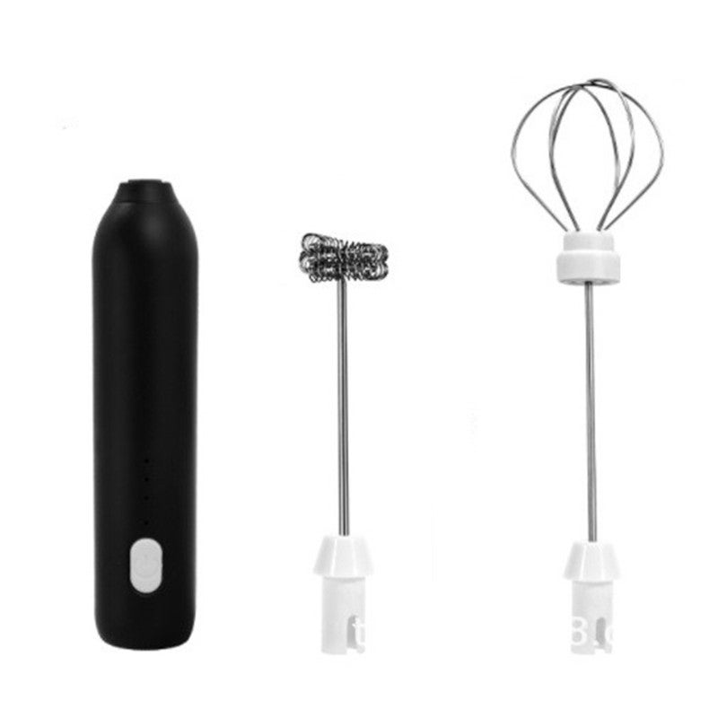 Spumator de lapte electric Flippy, cu incarcare USB, negru