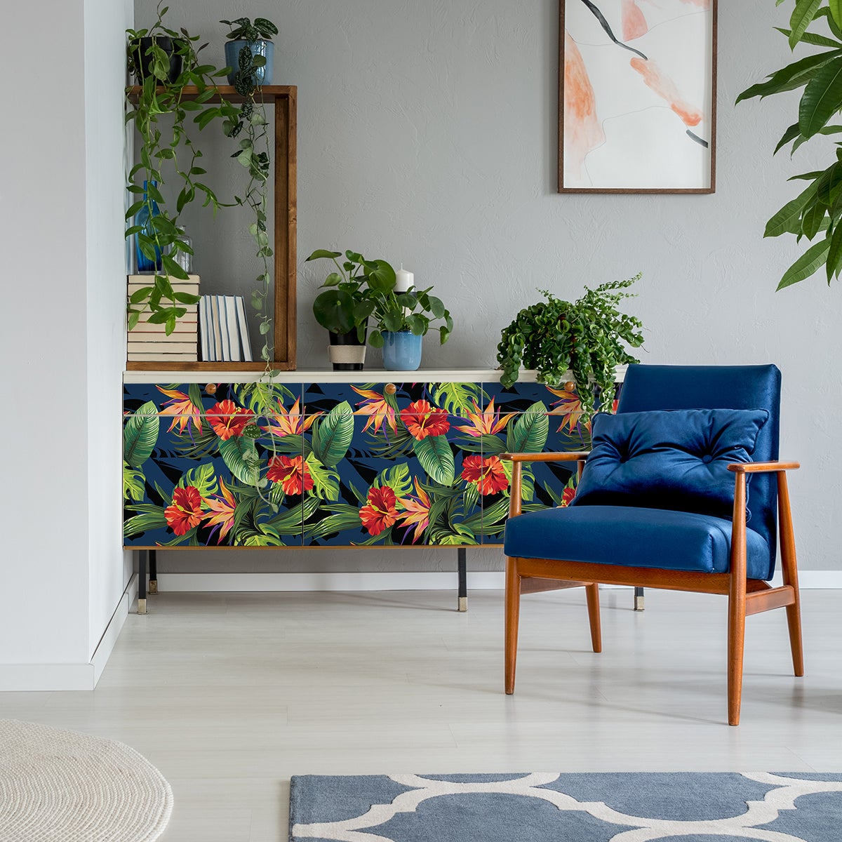 Adesivo mobili tropicale ganzo - Sticker adesivo - adesivi murali - 40x60cm - 3