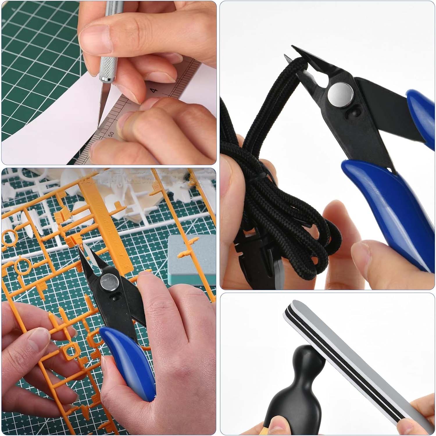 1 Set Kit de base modéliste – Outils pour assembler modèles de robots, voitures et avions, bricolage DIY, construction et réparation de maquettes - 6