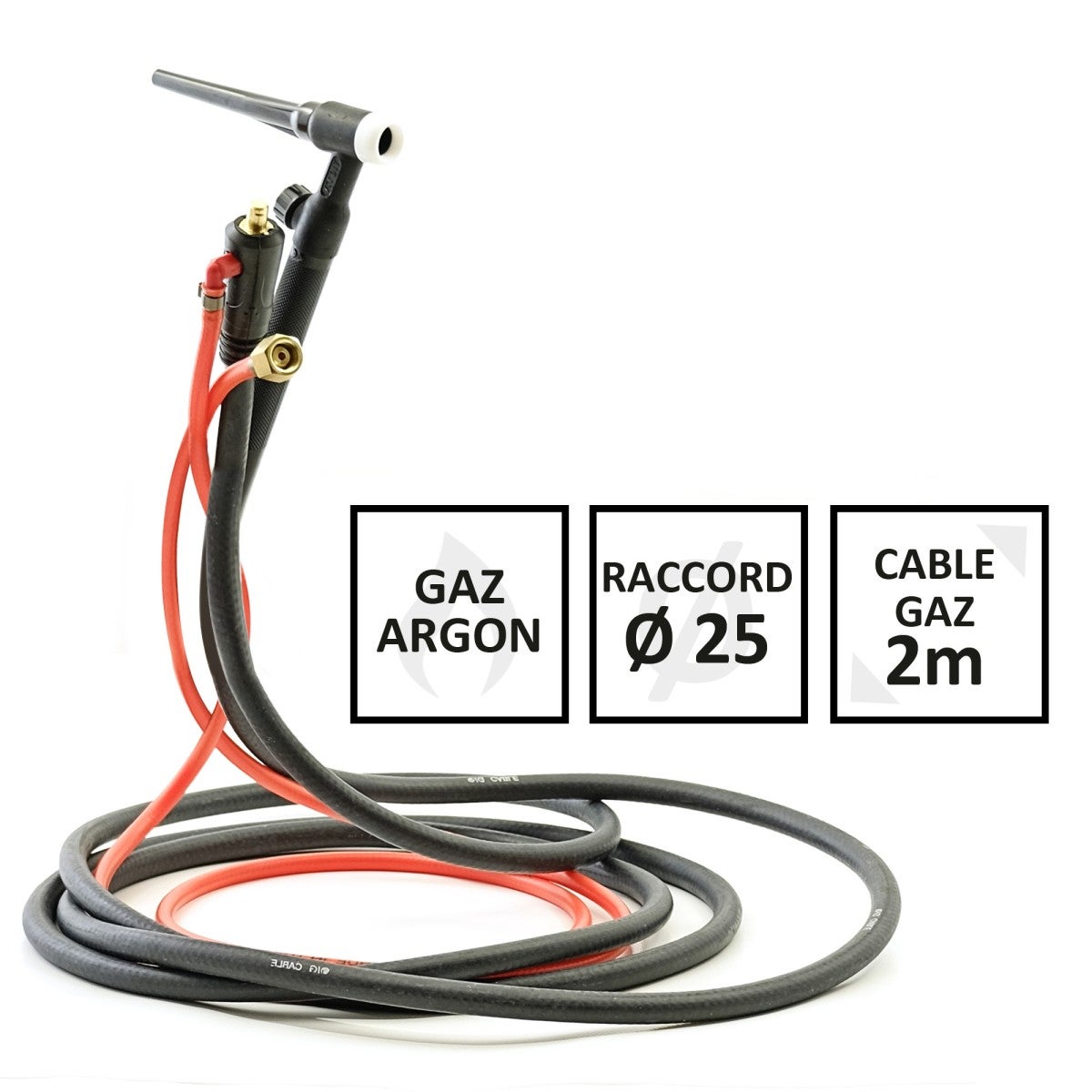 Kit Torche TIG Refroidie à L'Eau 4M WP18 - Soudeurs Klutch Connecteur Européen, Puissance Gaz Et Tête Flexible