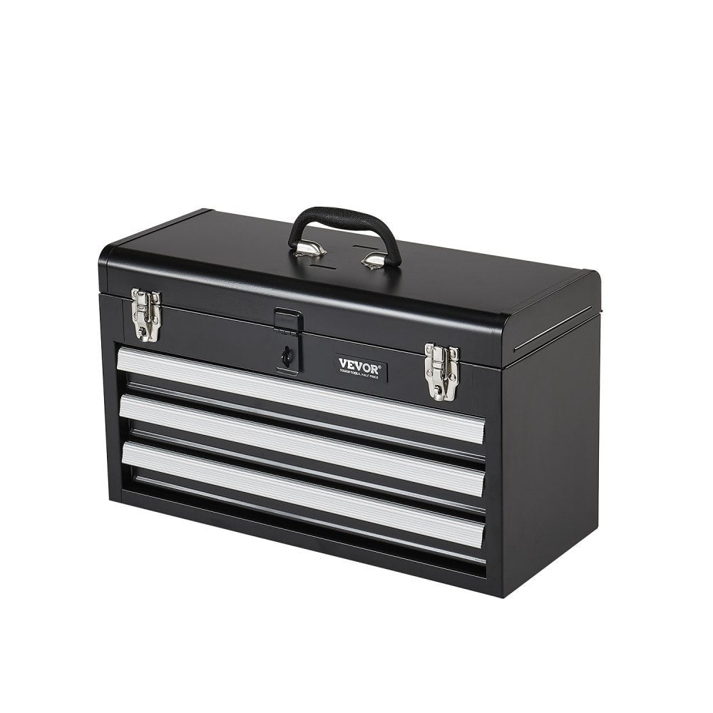 Essenza Caja De Herramientas Metálica 52 Cm 3 Cajones Portátil Negro , Leroy Merlin