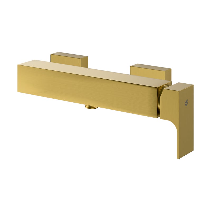 Bernstein Bateria prysznicowa ścienna natynkowa LAVOA szczotkowane złoto