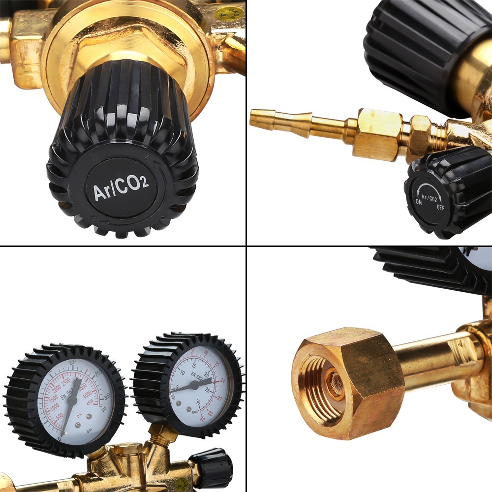 Regulador De Presión Para Soldadura MIG/MAG/TIG - 150 Bar, Compatible Con Ar Y CO2, Marca Sherman Profi