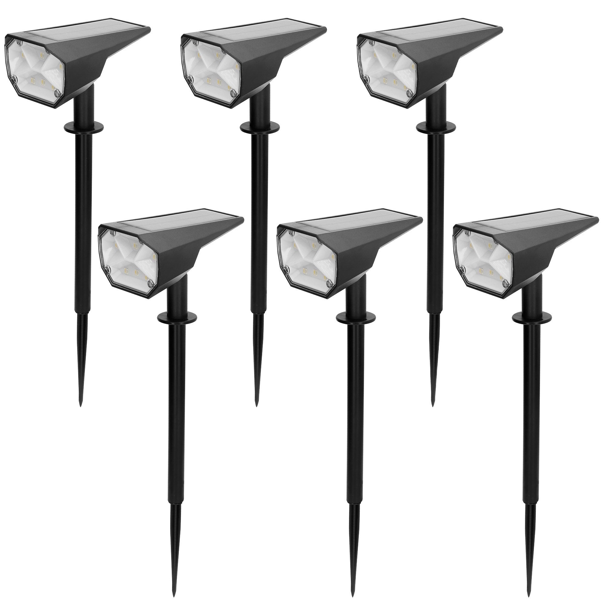 Aktive set de 6 balizas solares led luz fija y de colores 5-10 lúmenes