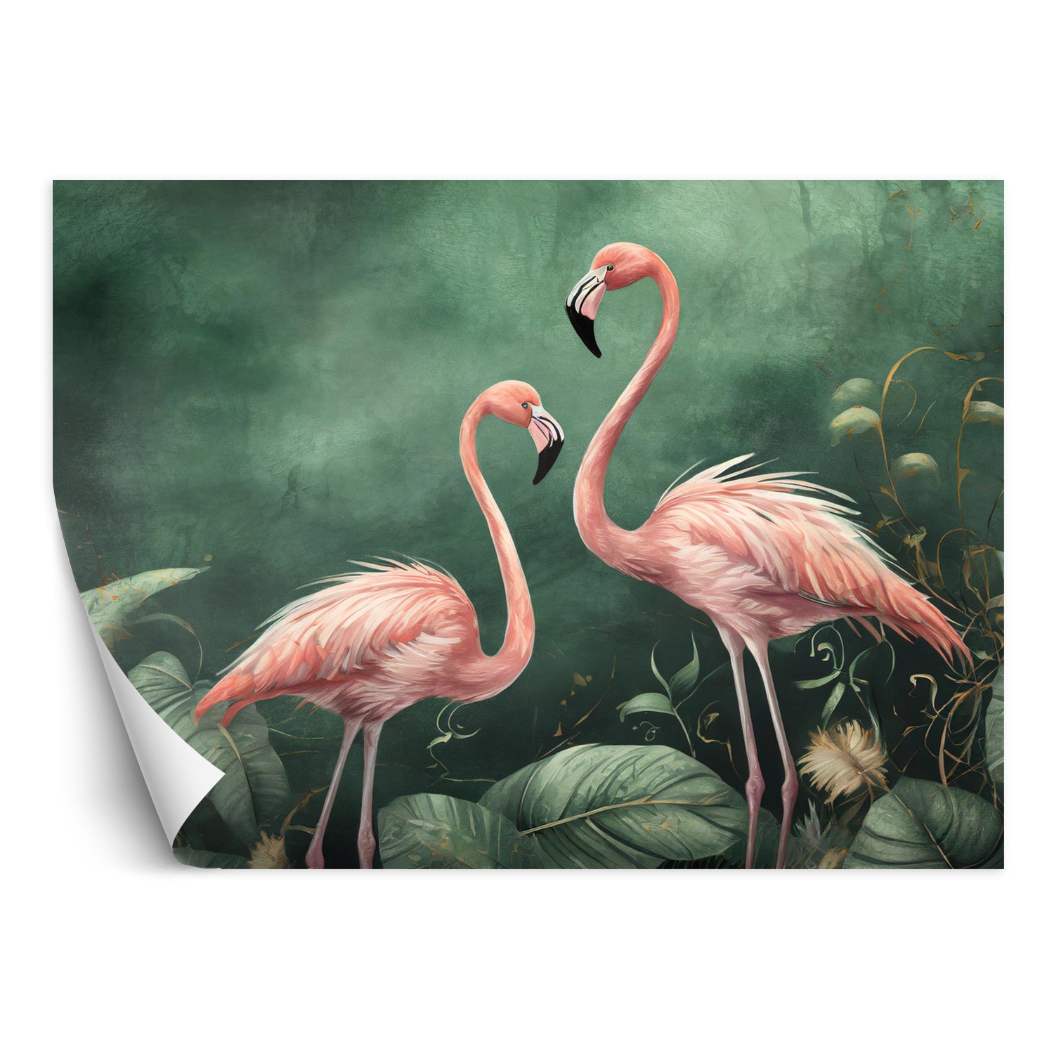 Fototapeta, Flamingi Natura Botanika 200x140