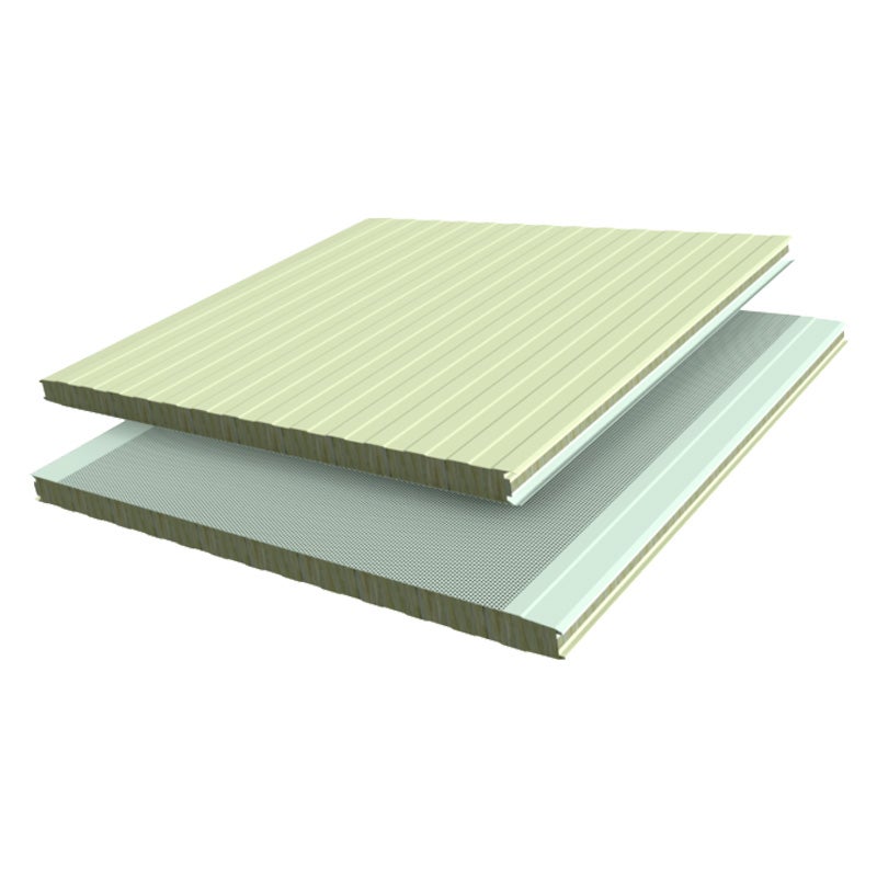 Acero panel - panel mec100 frigorifico 2000x1000mm | interior blanco pirineo - exterior blanco pirineo | acero prelacado | nervado