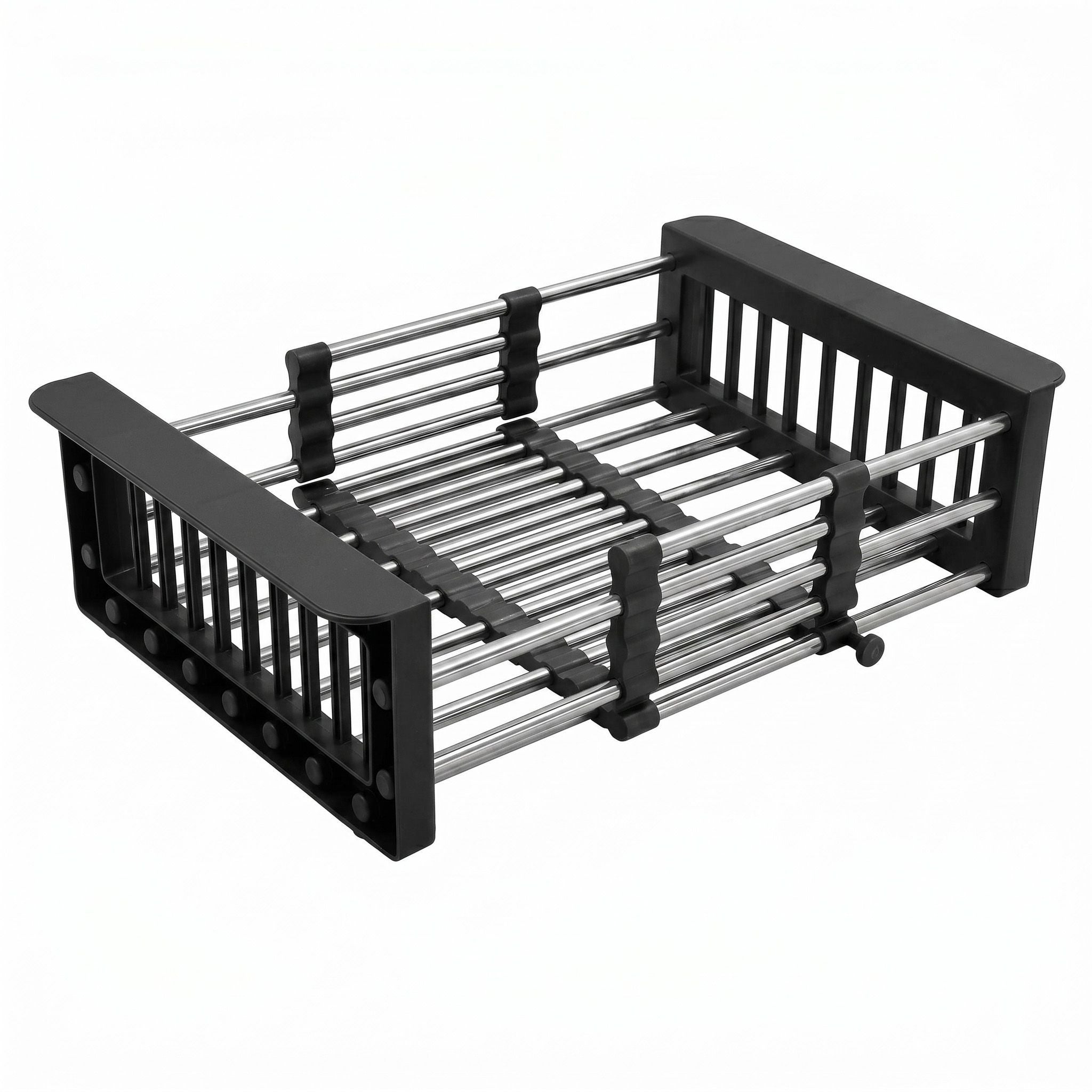 Rea Suport Telescopic Pentru Scurge Vaselor Pe Chiuvetă P14487 Black