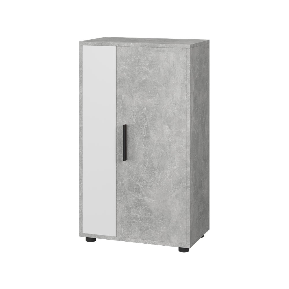 Vicco Komoda z szufladami Berno, Beton/Biały, 50.1 x 87.3 cm z 2 przegrodami