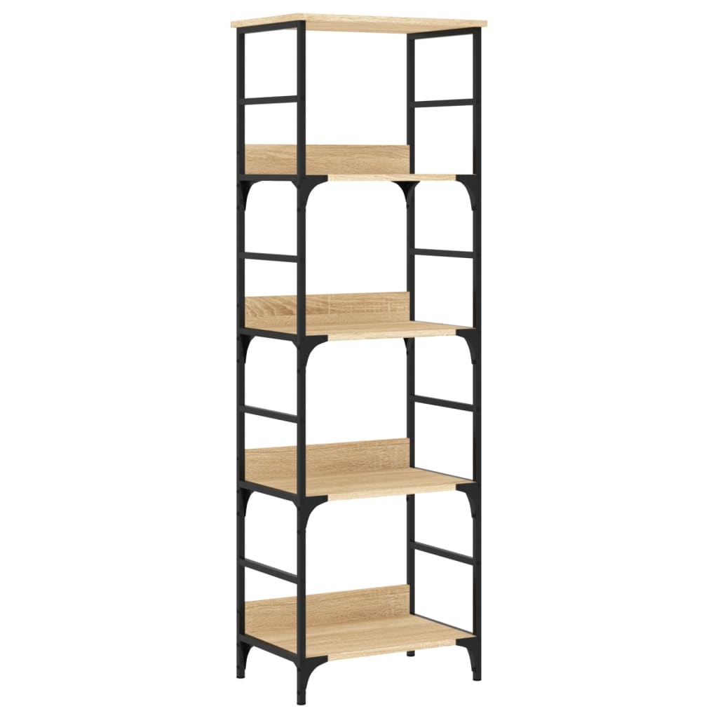 Bibliothèque De Rangement En Chêne Sonoma VidaXL - Style Rustique - Bois D'ingénierie