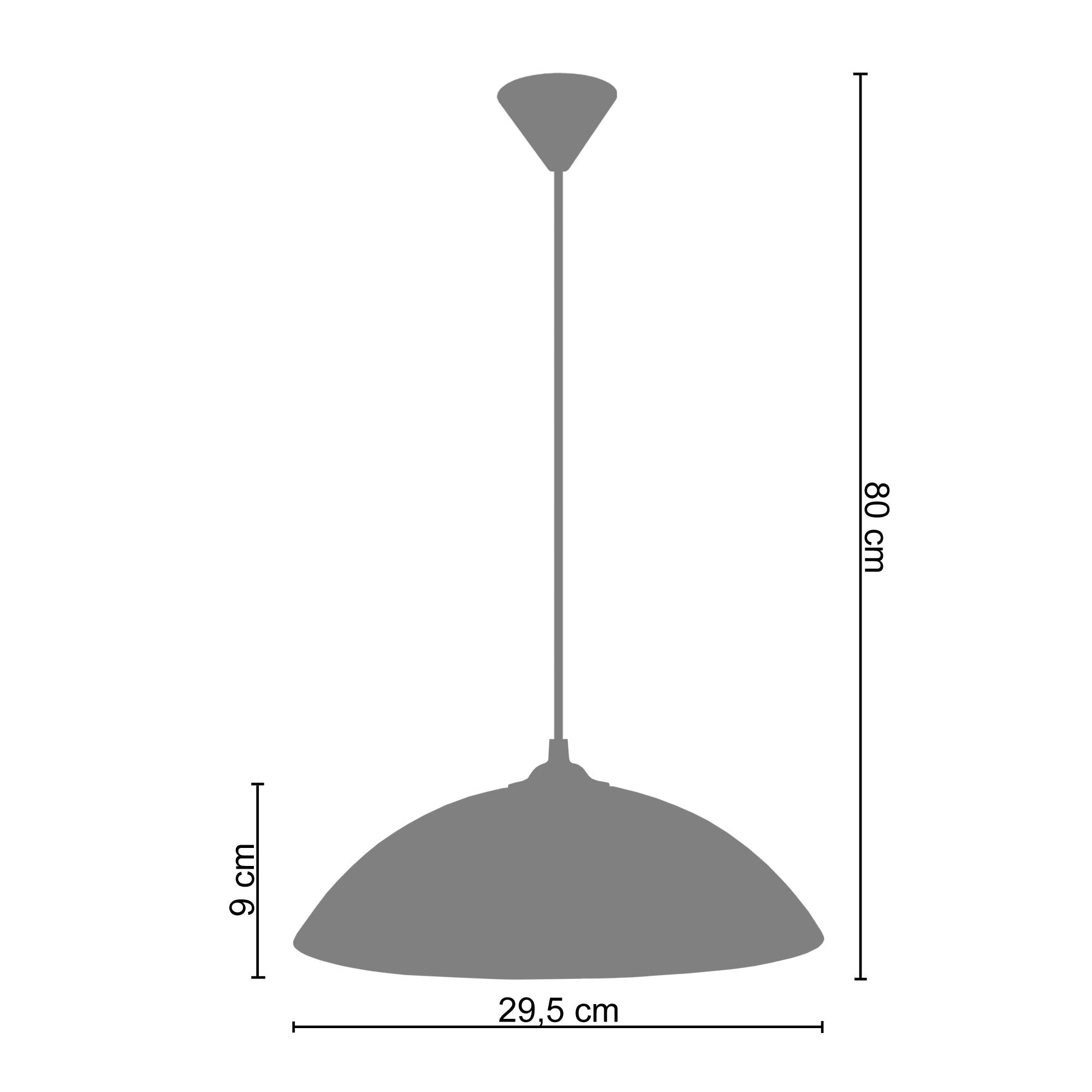 Suspension TOSEL ,métal,Bleu,H 68xD30xP30cm - 3