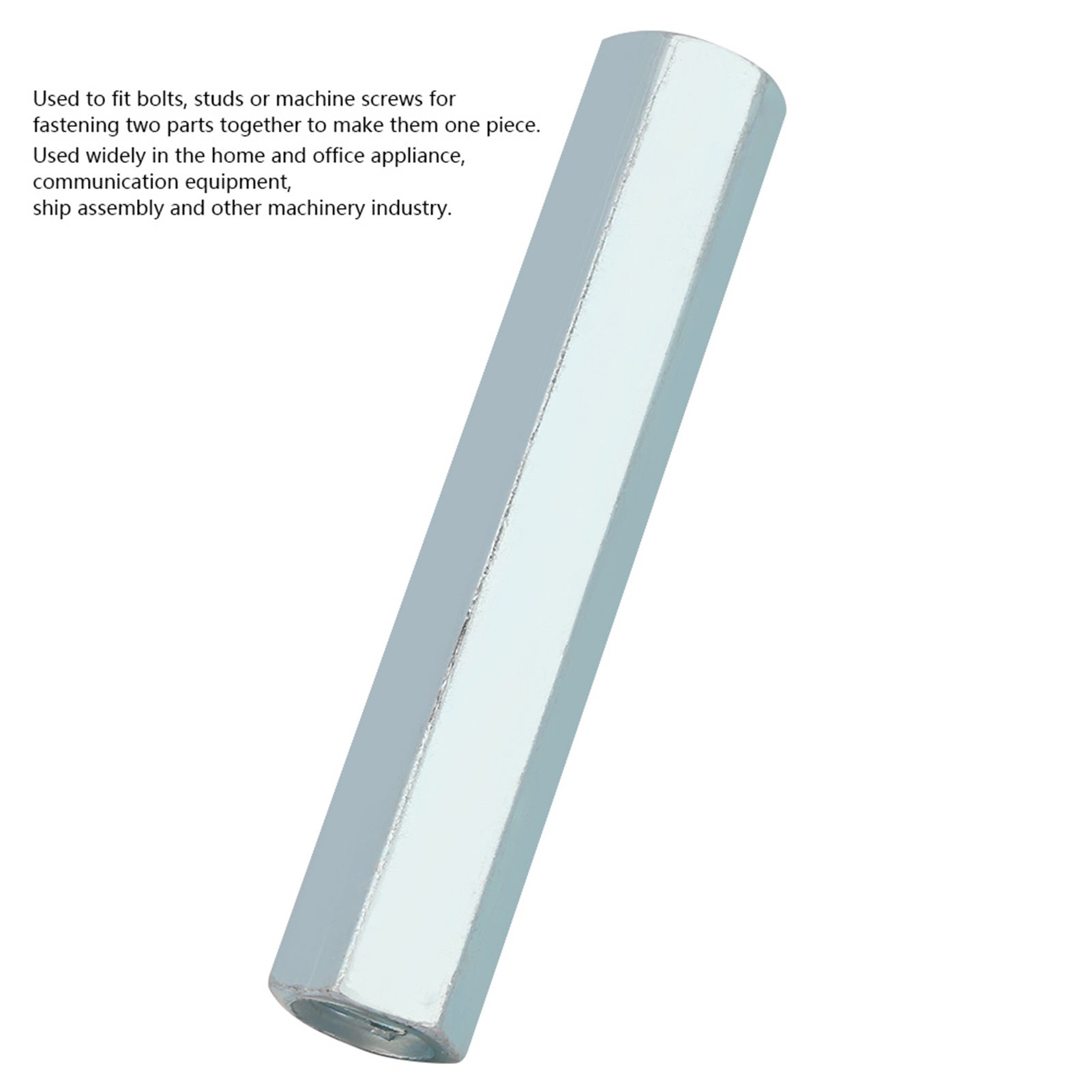 2 pezzi M8*66 Dado esagonale a gambo lungo Dado esagonale a manicotto Distanziatore Elementi di fissaggio filettati - 5