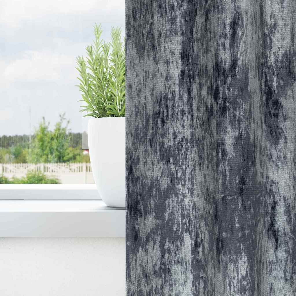 Zasłony z weluru 2 pcs Srebrnoszary 245 x 140 cm Aksamit vidaXL - 4