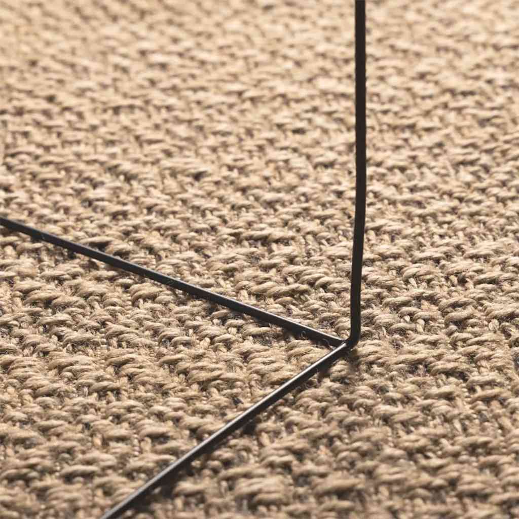 Tapis ZIZUR 140x200 cm aspect de jute intérieur et extérieur vidaXL - 5
