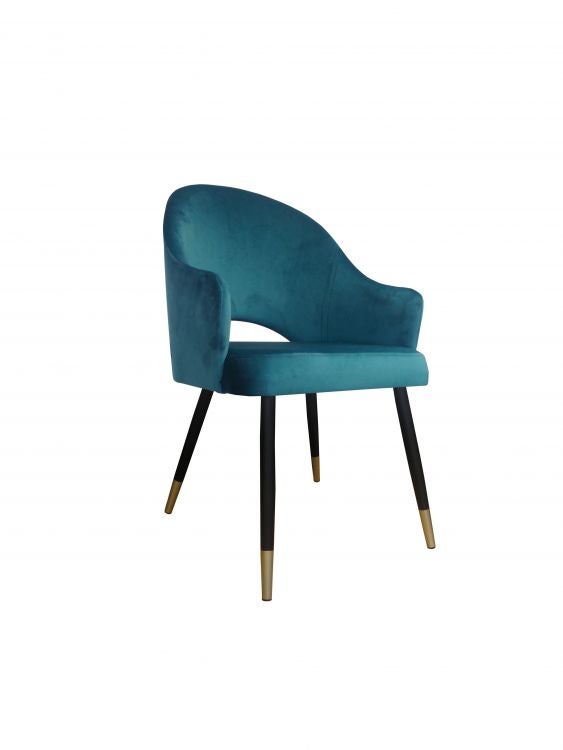 Krzesło JENISEJ VELVET GOLD morskie