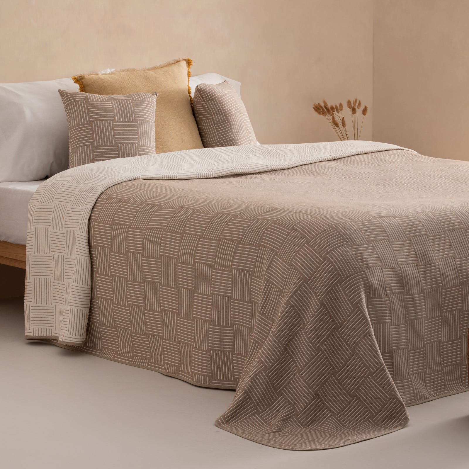 Colcha Colcha cama 80/90 cm ligera entretiempo primavera verano geométrica ...