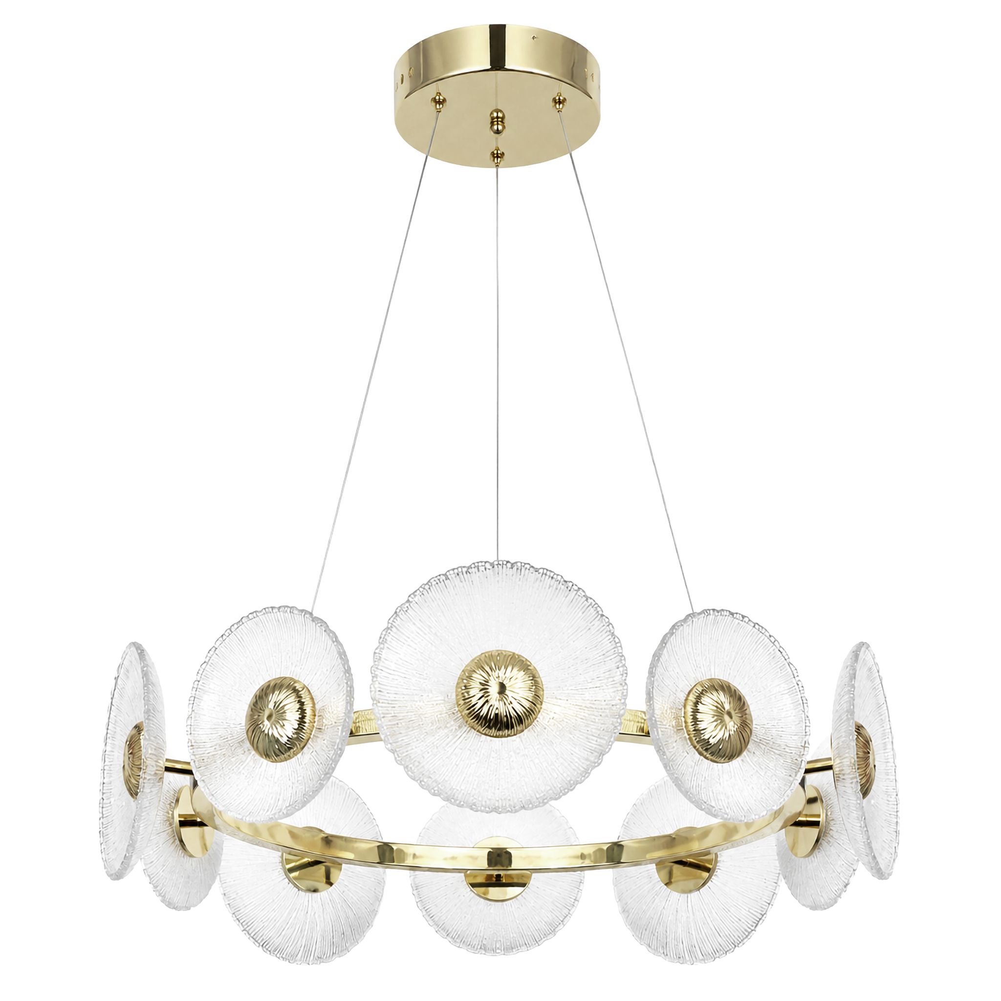 Toolight Lampă De Tavan Suspendată Swe071-cp 60cm Gold