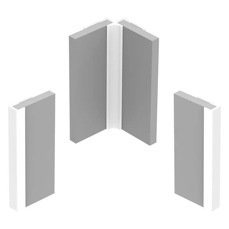 Panneaux douche PVC x2 (profilés inclus) - Motif végétal - Beige - Gaïa - 90x220 & 120x220 cm - 5